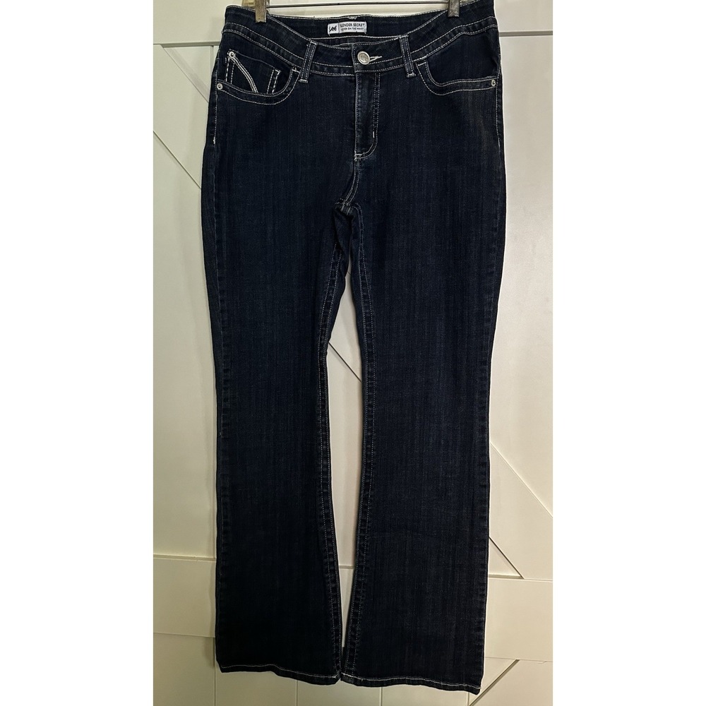 Lee Slender Secret Lower on the Waist Blue Jeans‎ Sz 14 Women's